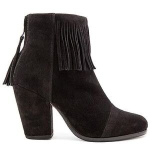 Rag & Bone Suede Newbury Fringe Booties - 39 (9)
